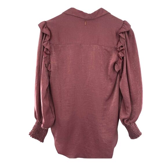 MISA Silky Ruffle Top - Picture 2 of 7